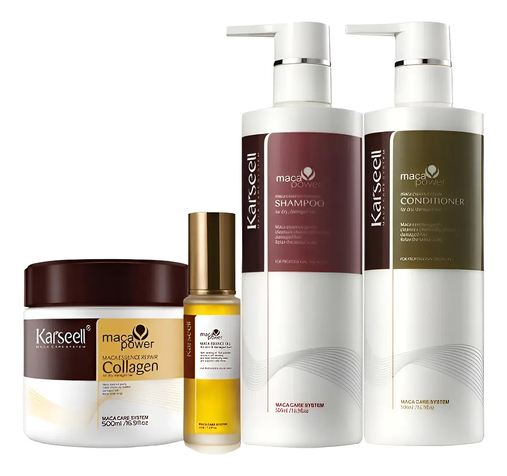 Kit Karseell® Completo que incluye Máscara + Óleo + Shampoo + Acondicionador