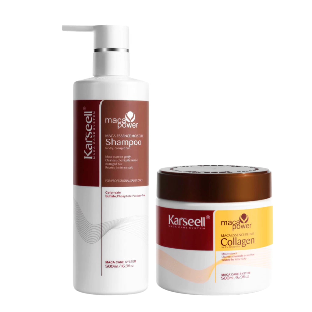 Karseell®  Combo Maca Power Shampoo x500ml + Máscara x500ml