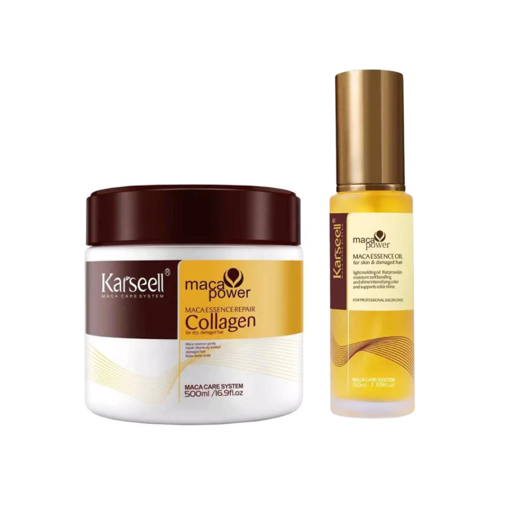 Combo Karseell® Máscara Reparadora de Colágeno x500ml + Sérum Aceite de Argán x50ml