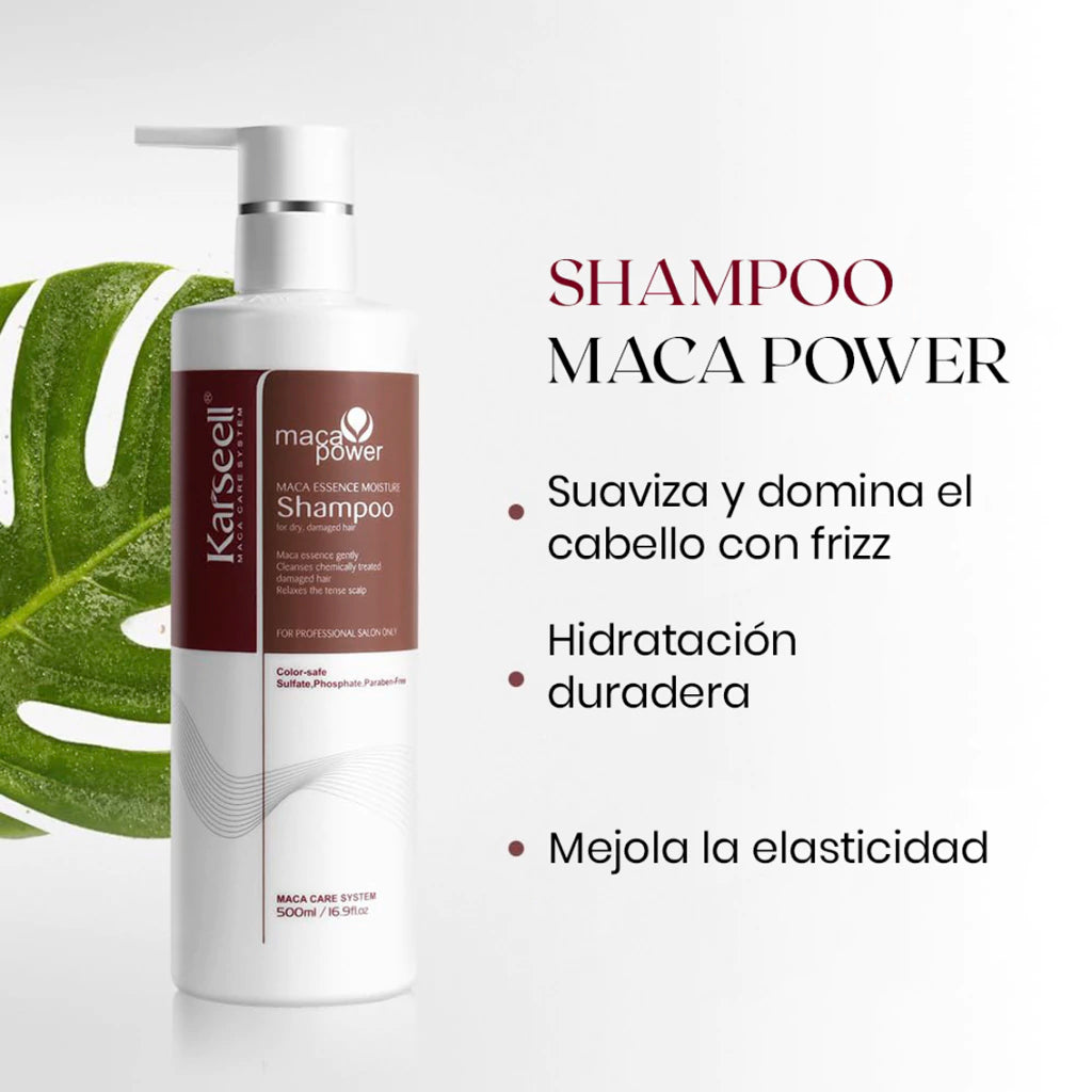 Karseell® Maca Essence Shampoo reparador x 500ml